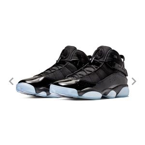 Brand new, Jordan 6 rings, black / hyper blue, size: US 8 (men), unisex